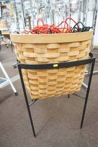 lot 195 image: Boot Laces, Hoodie Laces & Display Basket