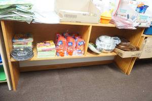 lot 214 image: Wooden Shelf (Contents Not Included)