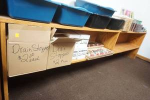 lot 213 image: Wooden Shelf (Contents Not Included)