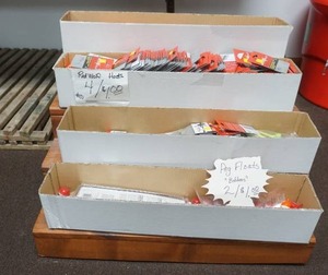lot 250 image: Fishing Tackle and Wooden Step Display