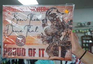 lot 299 image: Been There Done That Firefighter Canvas