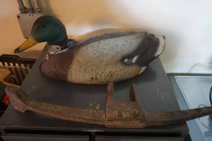 lot 339 image: Decoy Duck and Antique Mattox Head