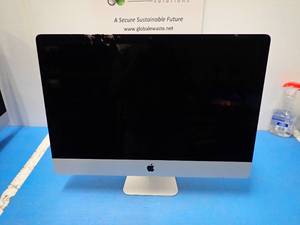 lot 6 image: Apple&nbspiMac 19,1 A2115 AIO PC &nbspINTEL(R) CORE(TM) I5-8600 CPU  3.10GHZ  8GB DDR4 SDRAM  251GB HD  Includes IOS and power cable  cracked glass in screen 