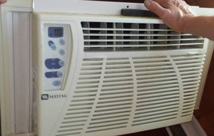 lot 187 image: Maytag Window AC and Accessories.