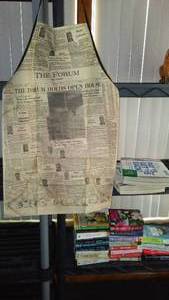 lot 199 image: Fargo Forum Vintage Apron, LaBelles Plaza Sear Last Catalog (2, New) and more.