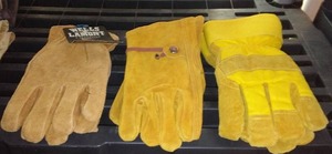 lot 232 image: NEW Suede Cowhide Leather Gloves (3)