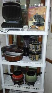 lot 270 image: Brentwood Waffle Maker, Forman Grill, Personal Blender and More.