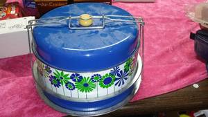 lot 302 image: Vintage JL Clark Triple Decker Food Carrier.