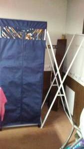 lot 319 image: Portable Closet and Clothes Rack.