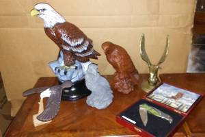 lot 338 image: Eagle Collection, Brass, Knife, handcrafted and more.