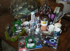 lot 342 image: NEW Under Cabinet Lights (2) LED Light Strip, Ear Buds, and More.