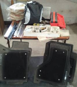 lot 253 image: Safety Triangles, Buffer Pads, Tune-up Kit, Cycle Cover and More.