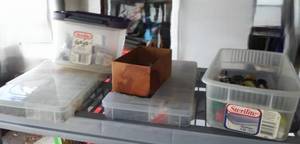 lot 286 image: Hex Screws, Parts organizer with contents and more.
