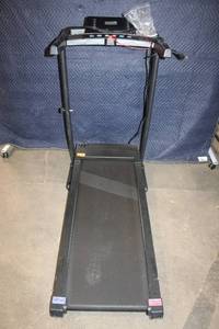 lot 3 image: Electric Treadmill with Digital Display and Foldable Frame