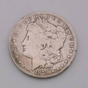 lot 11 image: 1879-CC Morgan Silver Dollar