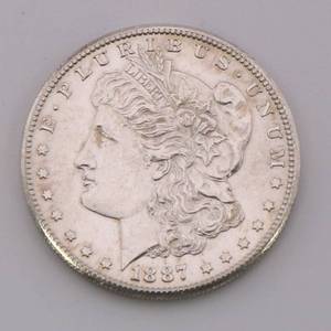 lot 4 image: 1887-S Morgan Silver Dollar
