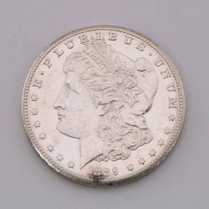 lot 2 image: 1889-S Morgan Silver Dollar