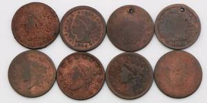 lot 38 image: US Large 1 Cent Lot