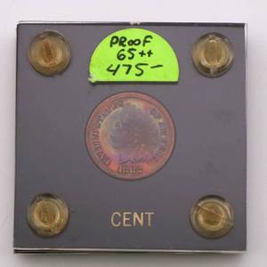 lot 15 image: 1882 Indian Head Penny Proof