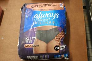 lot 53 image: 20 Count Always Discreet Boutique D...