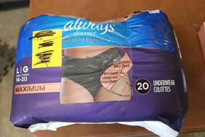 lot 54 image: 20 Count Always Discreet Disposable...