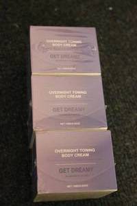 lot 61 image: OVERNIGHT TONING BODY CREAM QTY 3...