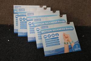 lot 67 image: 5-2 packs of Motion sickness Bands...