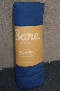 lot 144 image: BARE CAL KING BED SKIRT...