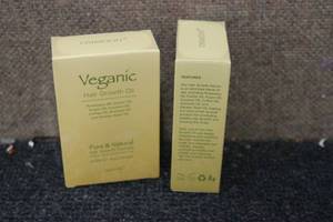 lot 158 image: 2-1oz bottles of Veganic Hair Growt...