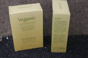 lot 159 image: 2-1oz bottles of Veganic Hair Growt...