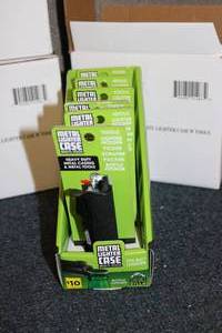 lot 173 image: 3-6 packs of metal lighter cases wi...