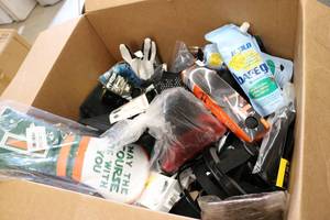lot 181 image: Box of miscellaneous sporting goods...