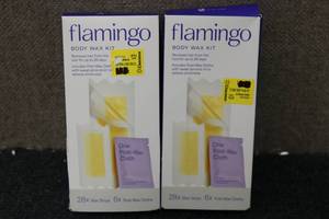 lot 190 image: 2 flamingo body wax kits...