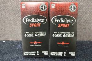 lot 296 image: 2-6 packs of Pedialyte Sport Electr...