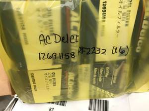lot 88 image: ASSORTED ACDELCO OIL FILTERS