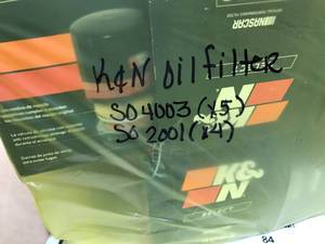 lot 87 image: ASSORTED K&N OIL FILTERS