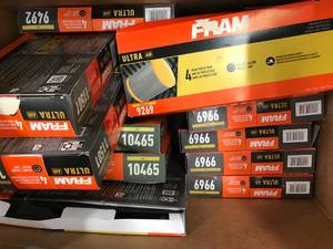 lot 138 image: ASSORTED FRAM AIR FILTERS-GM