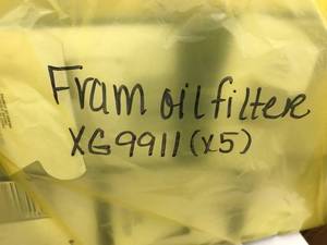 lot 116 image: ASSORTED FRAM OIL FILTERS
