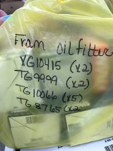 lot 125 image: FRAM OIL FILTERS - ASSORTED