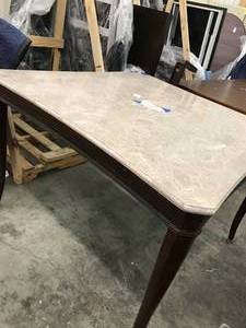 lot 43 image: COUNTER HEIGHT TABLE