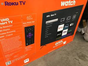 lot 145 image: ONN 65 ROHU TV - 2 TVS