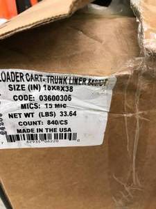 lot 174 image: LOADER CART PLASTIC LINERS #55674