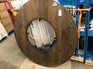 lot 31 image: ROUND, WOOD TABLE