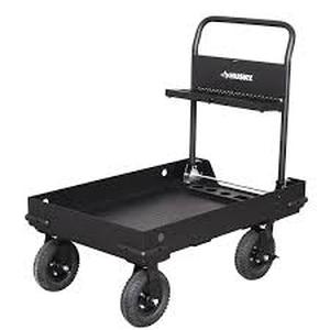lot 29 image: Husky 38 in. W All-Terrain Folding Tool Cart   Customer Returns See Pictures