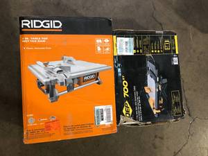 lot 34 image: Lot of Assorted Table Tile Cutter  Various Models and Conditions   Customer Returns See Pictures