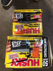 lot 12 image: Lot of Assorted Garbage Bags Various Sizes Customer Returns See Pictures