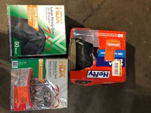 lot 62 image: Lot of Assorted Garbage Bags Various Models and Conditions  Customer Returns See Pictures