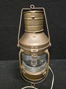 lot 65 image: Antique Maritime Anchor Ship Lantern