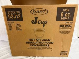 lot 20 image: 1000 Dart Isulated Cups - 6oz