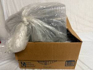 lot 26 image: Box Of Plastic Serving Trays with Lids